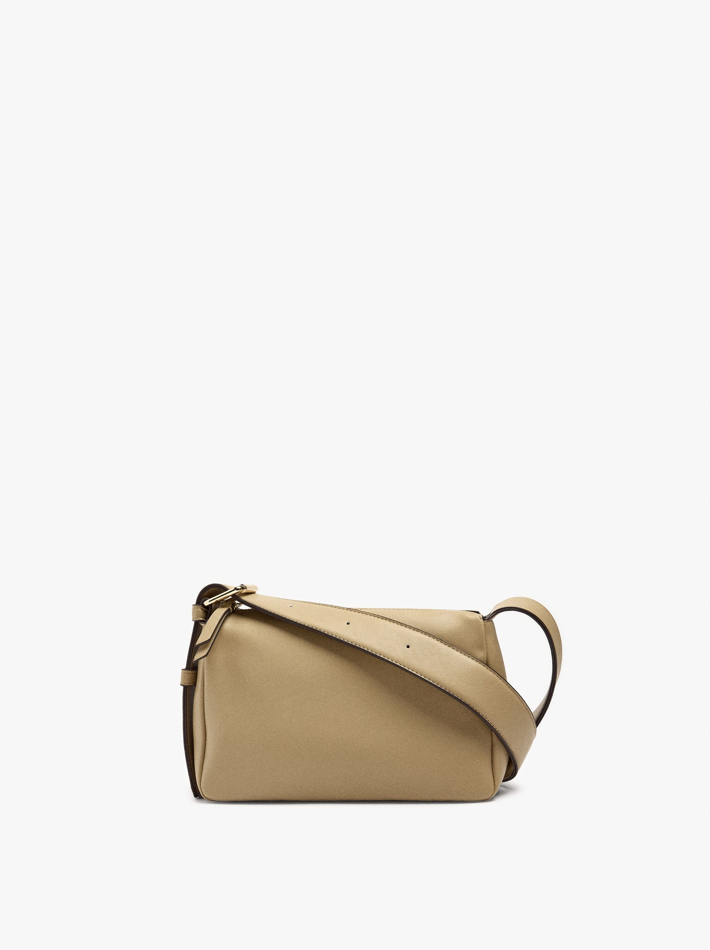 Plain Crossbody Bag With Buckle