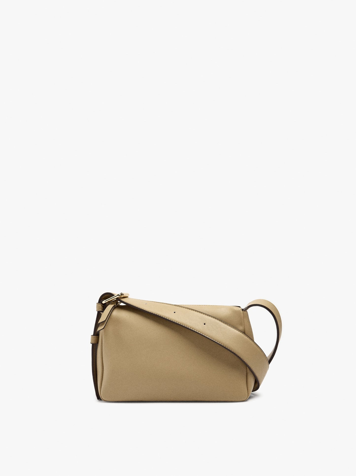 Plain Crossbody Bag With Buckle