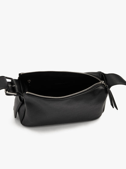 Plain Crossbody Bag With Buckle