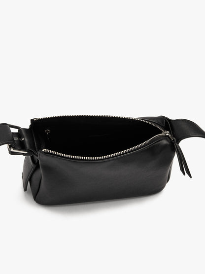 Plain Crossbody Bag With Buckle