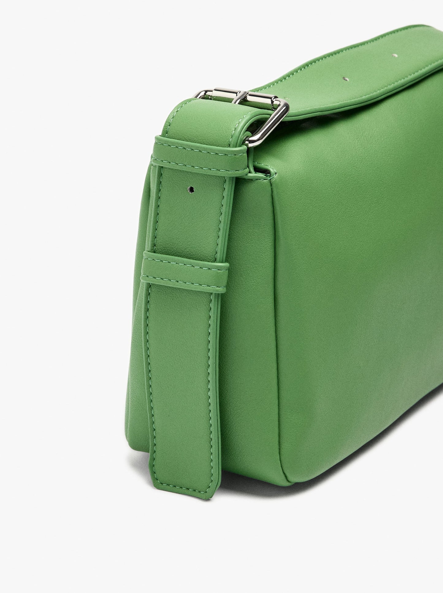 Plain Crossbody Bag With Buckle
