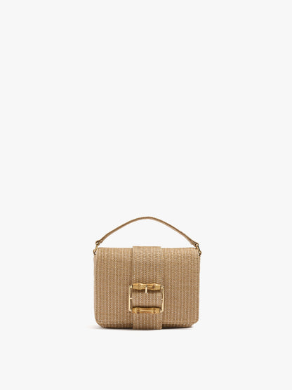 Party Bag With Paper Straw Effect With Flap