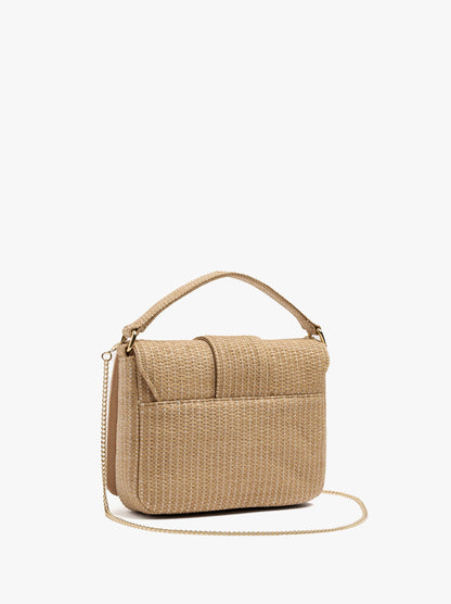 Party Bag With Paper Straw Effect With Flap