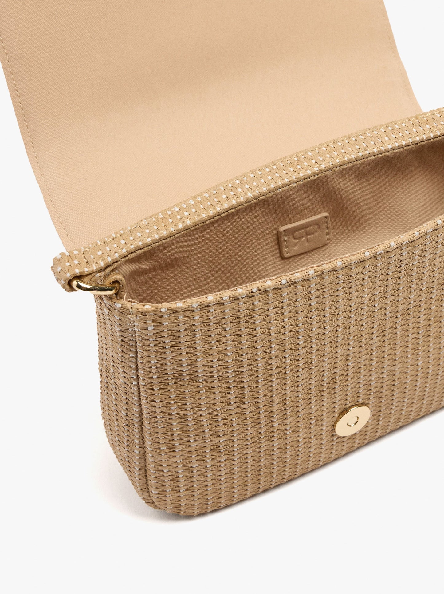 Party Bag With Paper Straw Effect With Flap