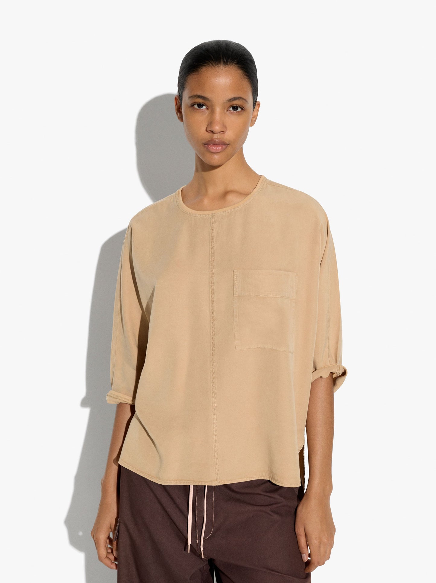 Blouse With Pocket 100% Lyocell