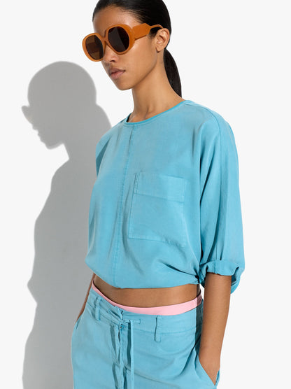 Blouse With Pocket 100% Lyocell
