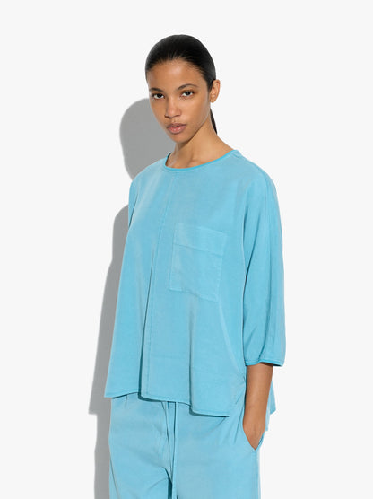 Blouse With Pocket 100% Lyocell