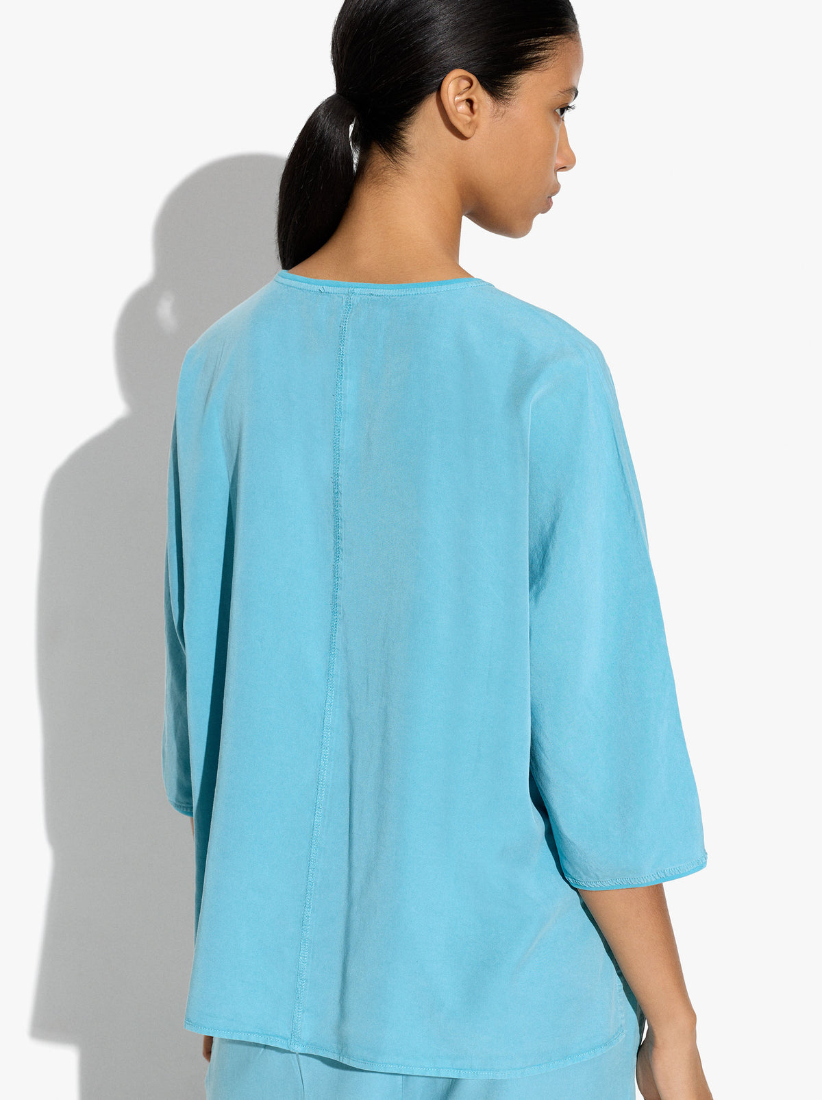 Blouse With Pocket 100% Lyocell
