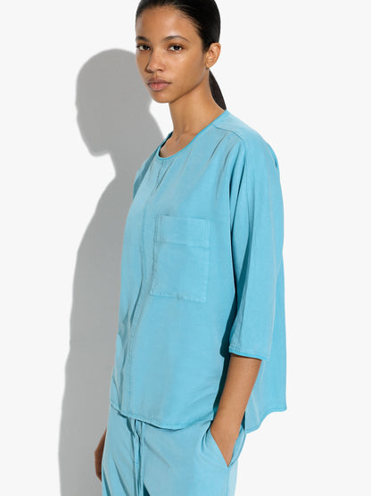 Blouse With Pocket 100% Lyocell