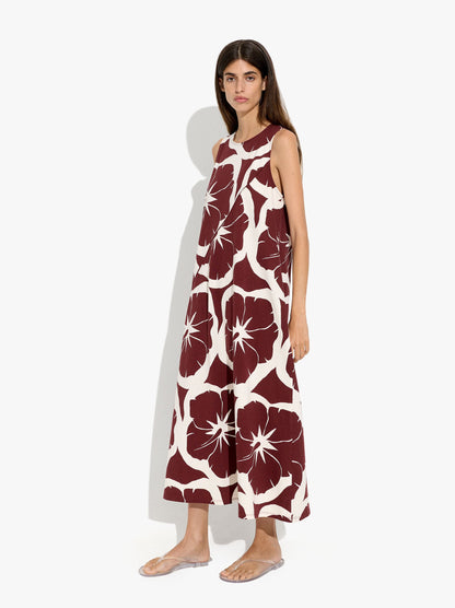 Floral Printed Dress With 100% Cotton