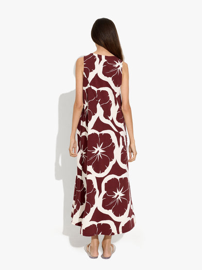 Floral Printed Dress With 100% Cotton