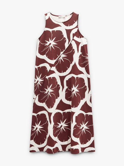 Floral Printed Dress With 100% Cotton