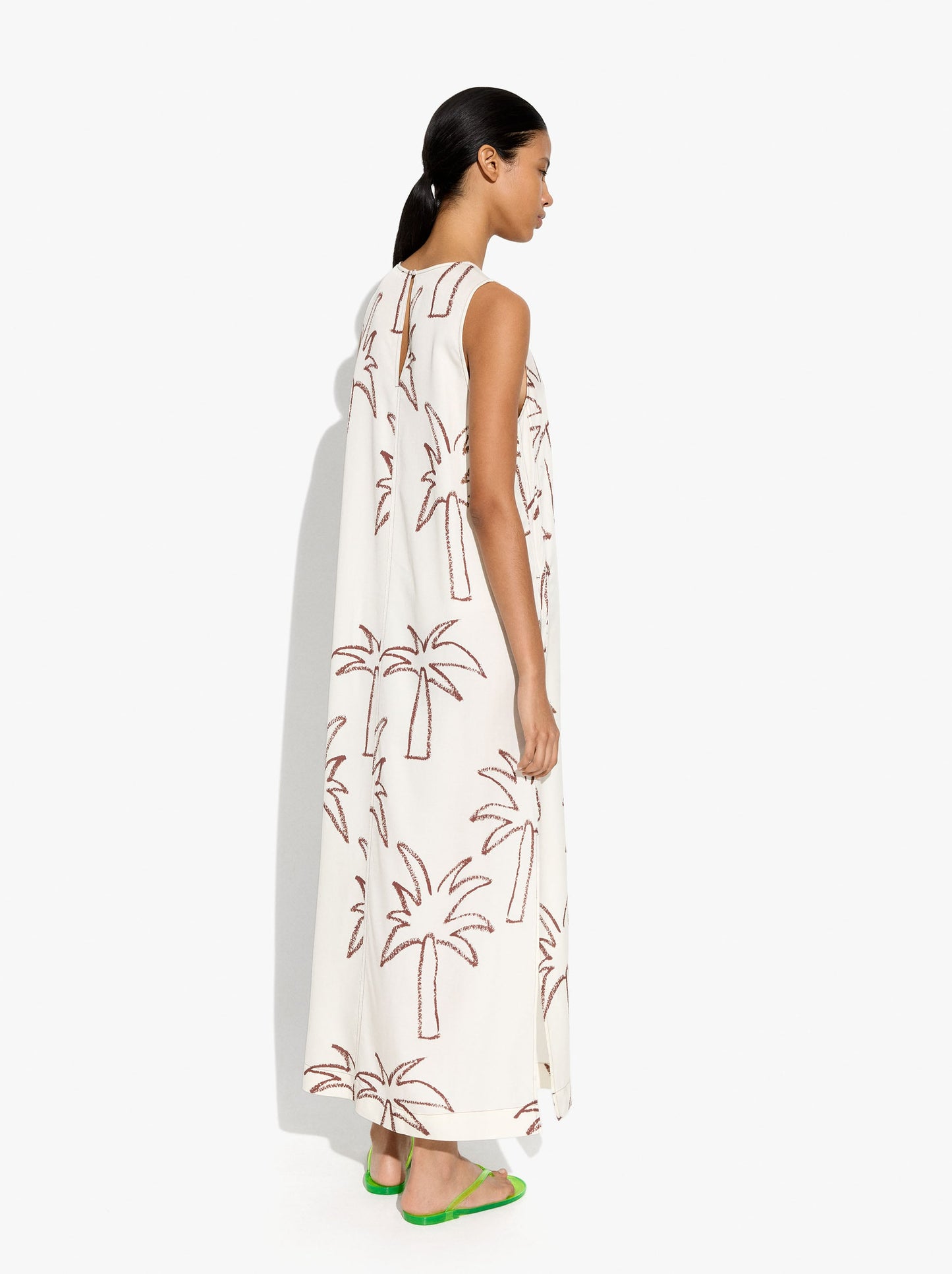 Printed Dress With A Linen And Lyocell Blend