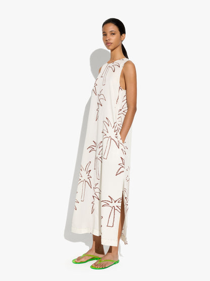 Printed Dress With A Linen And Lyocell Blend