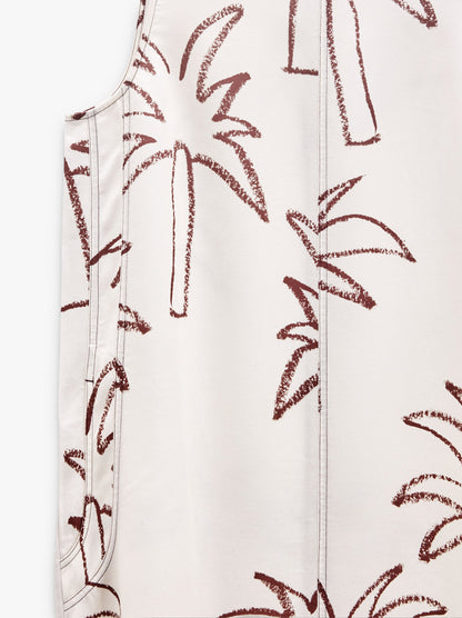 Printed Dress With A Linen And Lyocell Blend