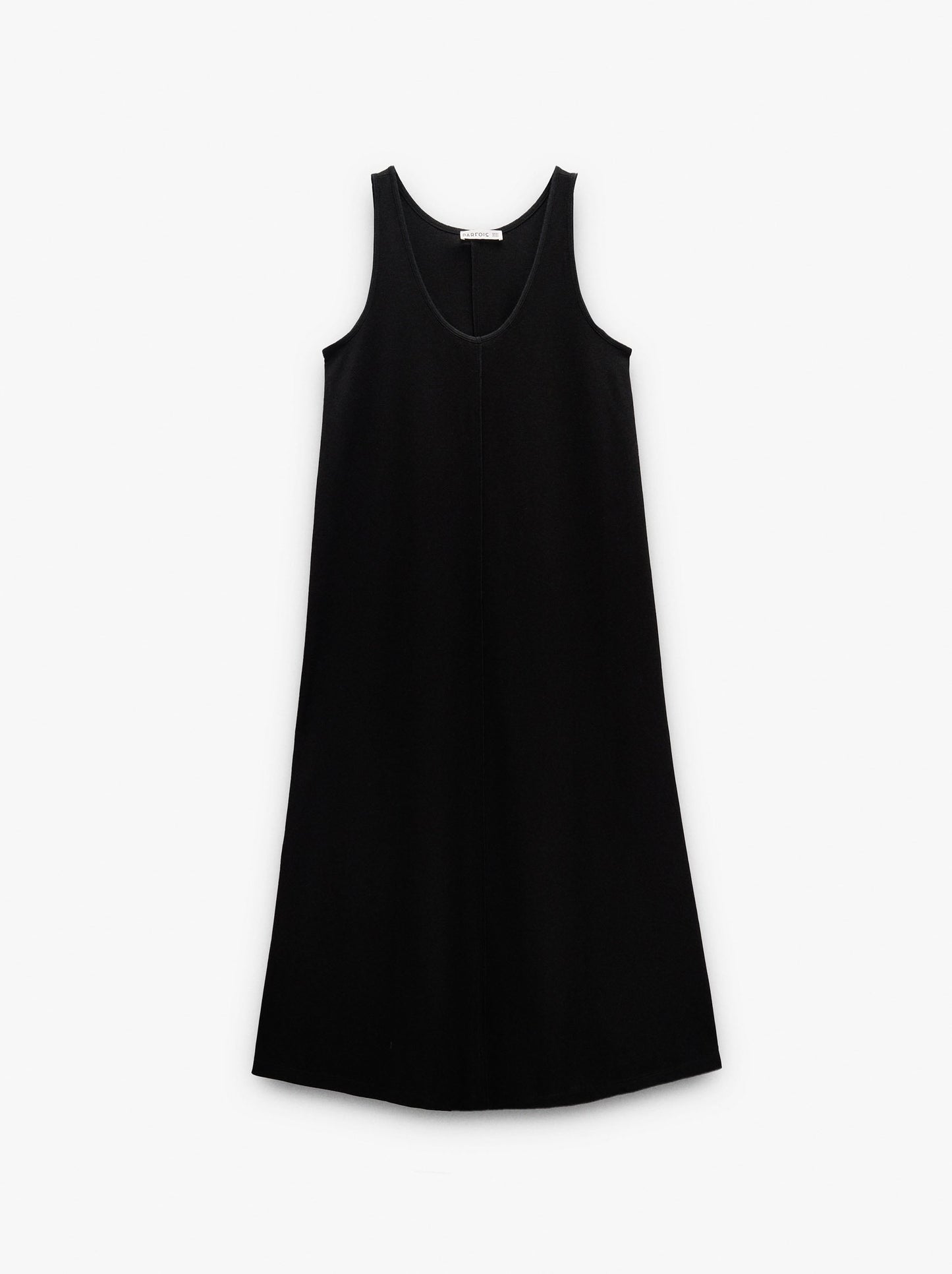 Midi Plain Dress And Flowy