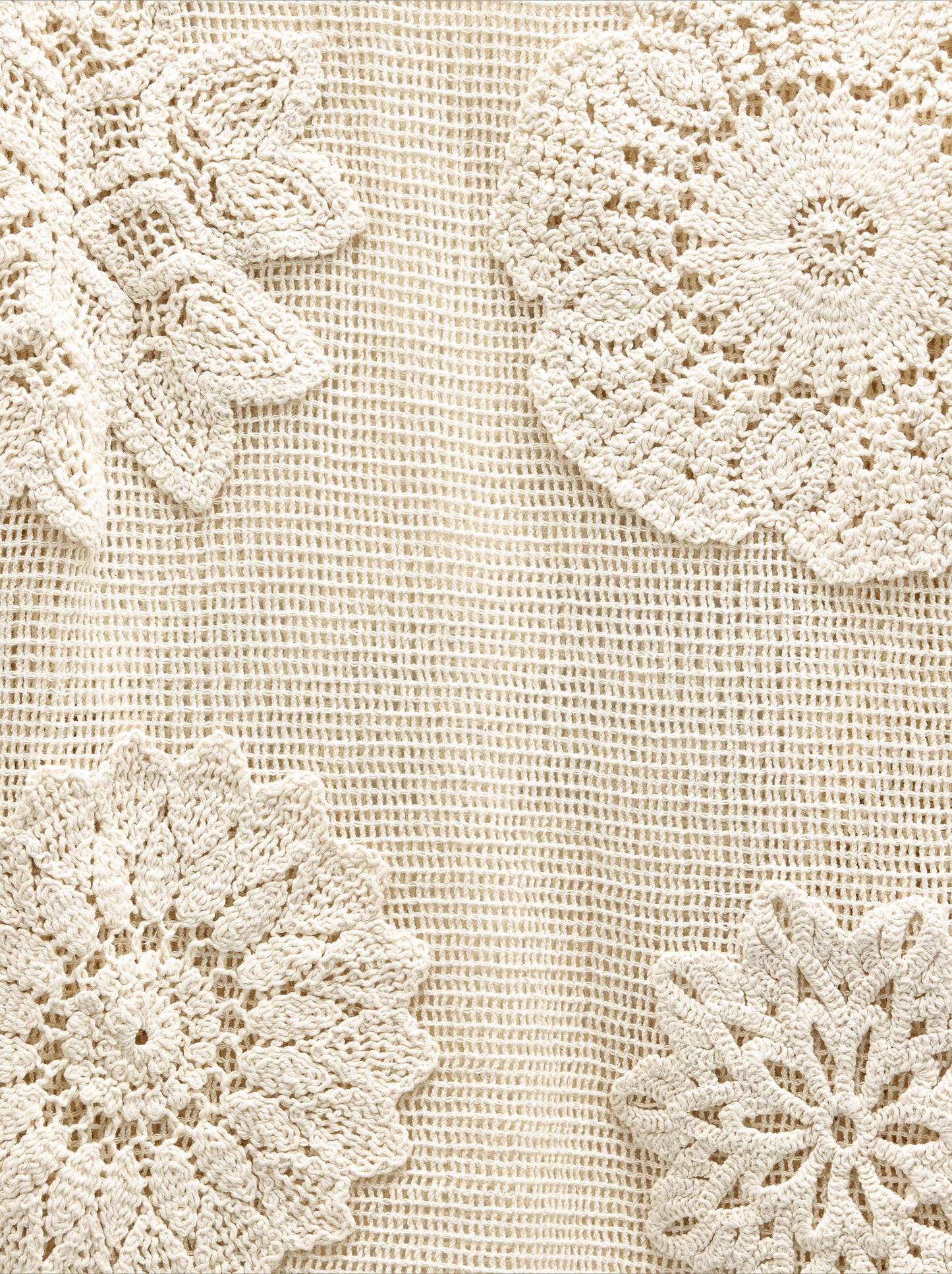 Pointelle Knit Sweater 100% Cotton