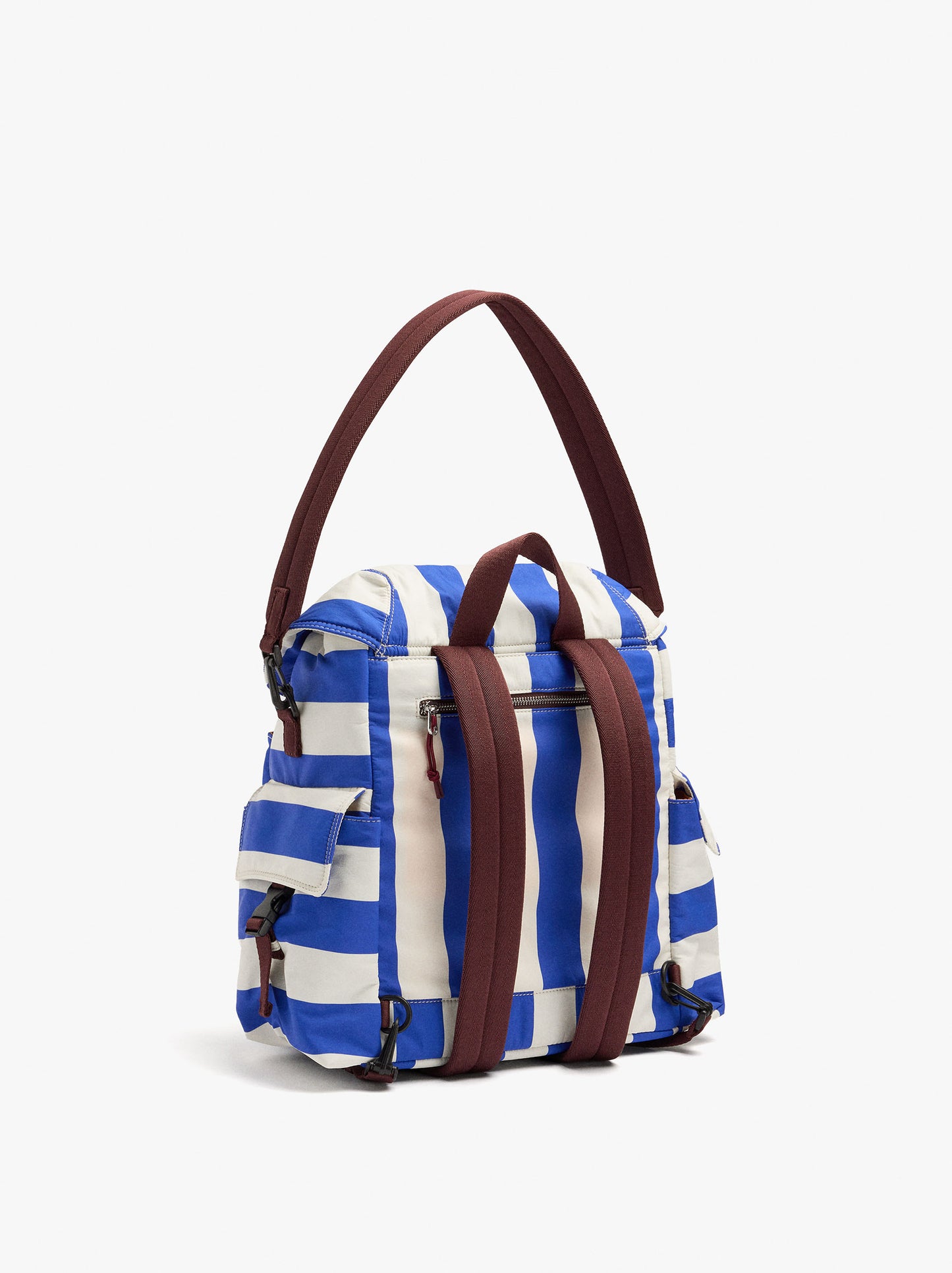 Striped Nylon Bag