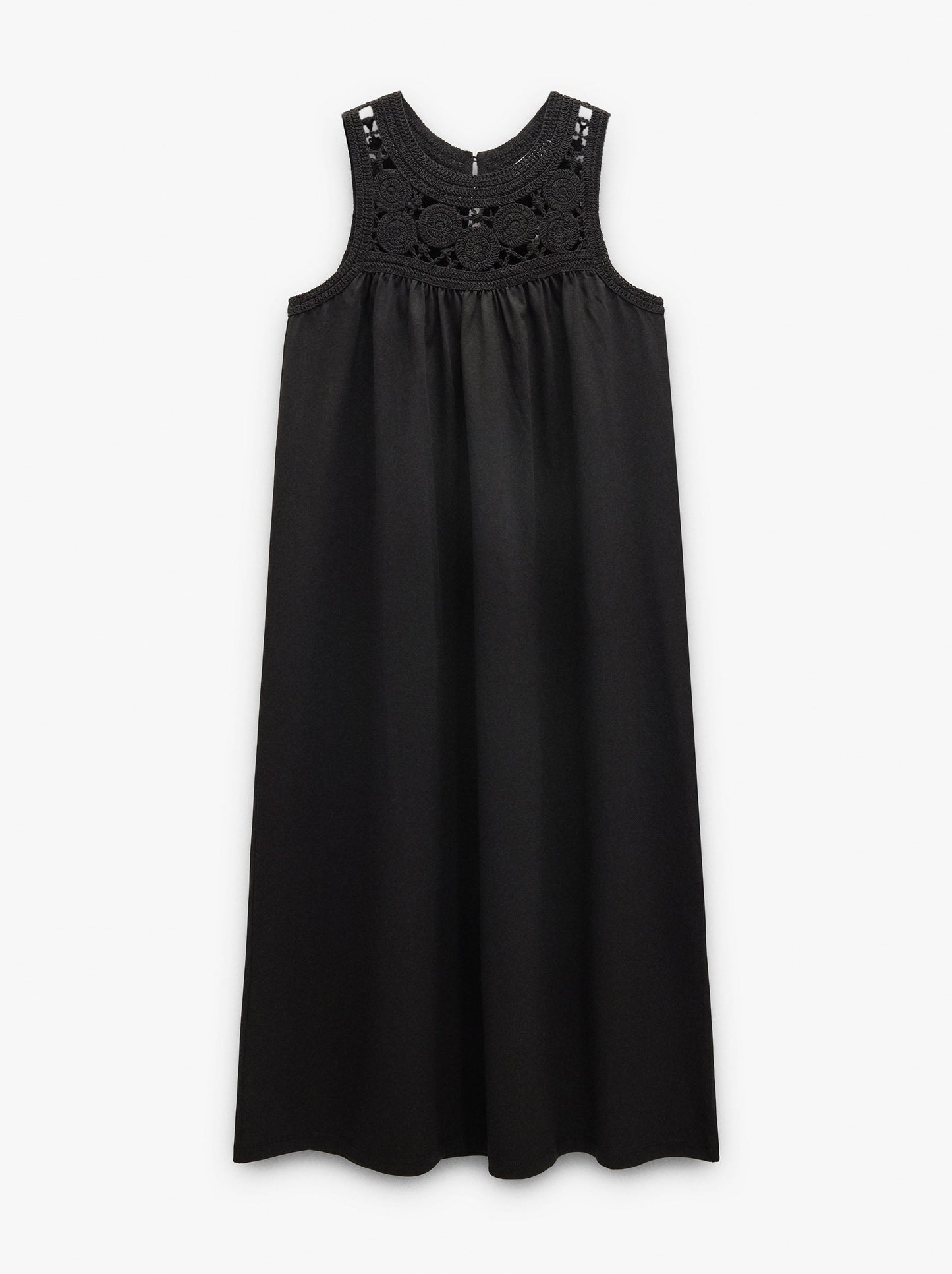 Dress With Cotton Crochet Detail