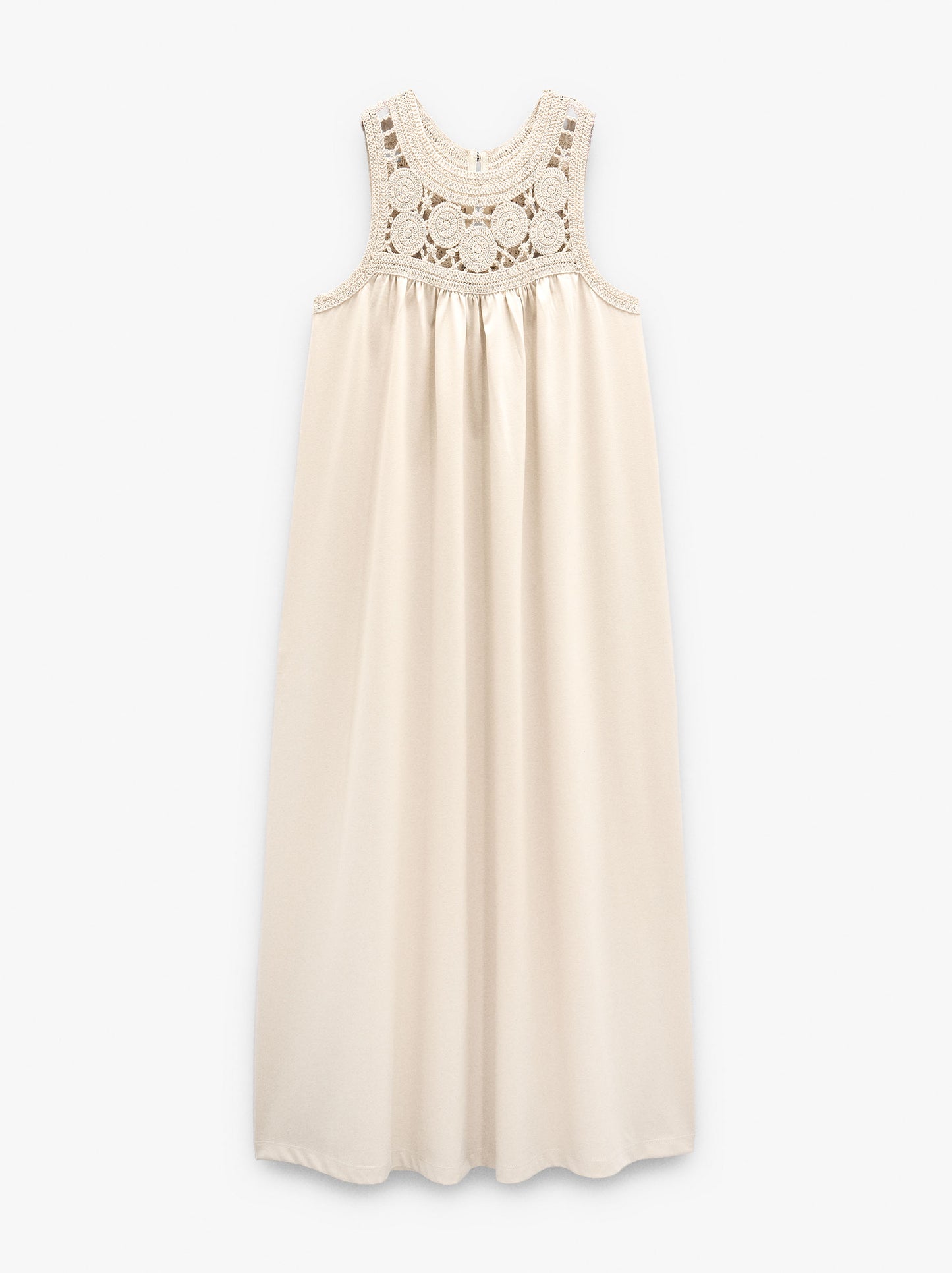 Dress With Cotton Crochet Detail