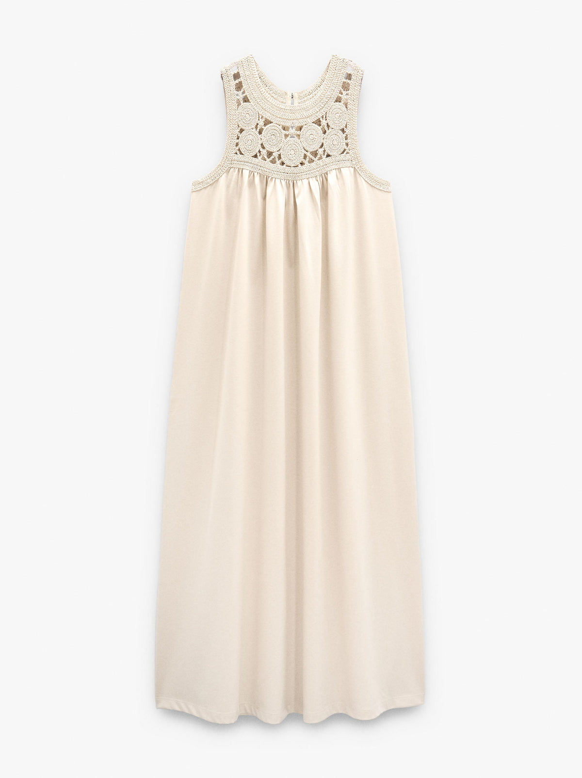 Dress With Cotton Crochet Detail