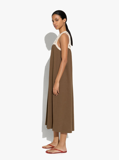 Dress With Cotton Crochet Detail