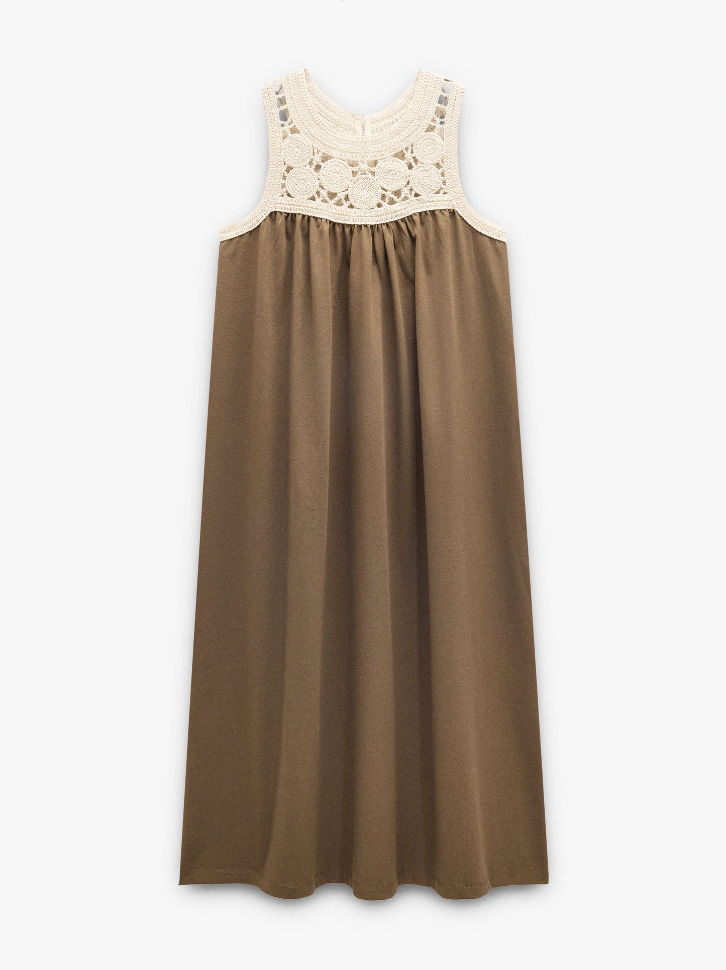 Dress With Cotton Crochet Detail