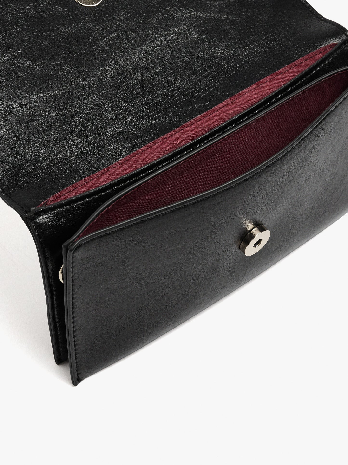 Plain Crossbody Bag With Flap
