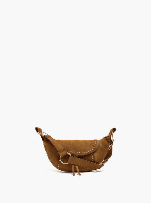 Leather-Effect Bum Bag With Studs