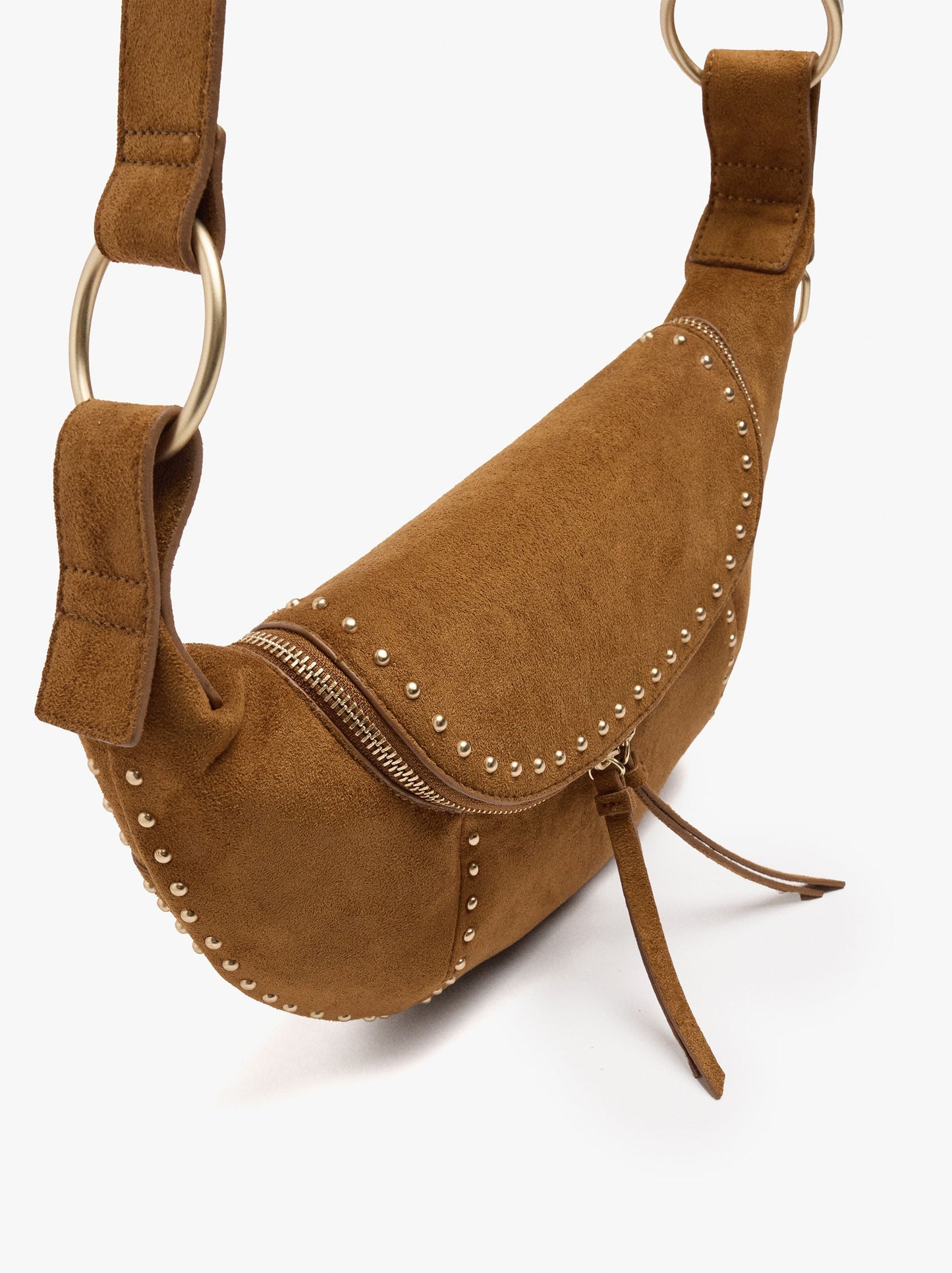 Leather-Effect Bum Bag With Studs