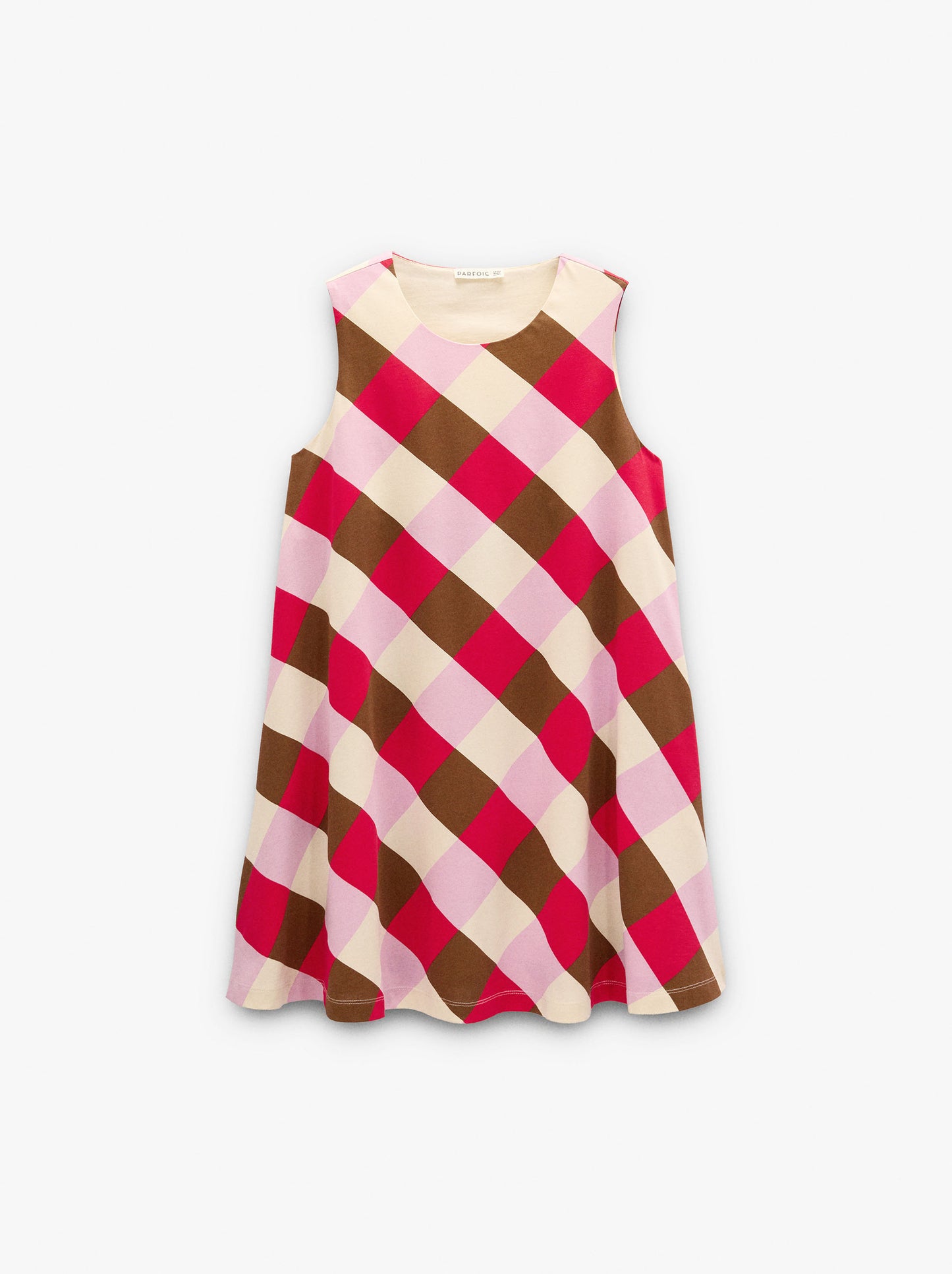 Short Dress With Colourful Squares