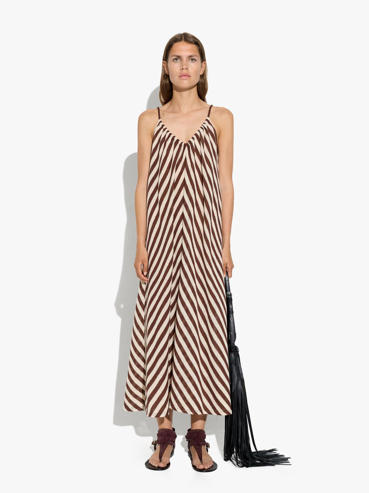 Striped Dress With Straps