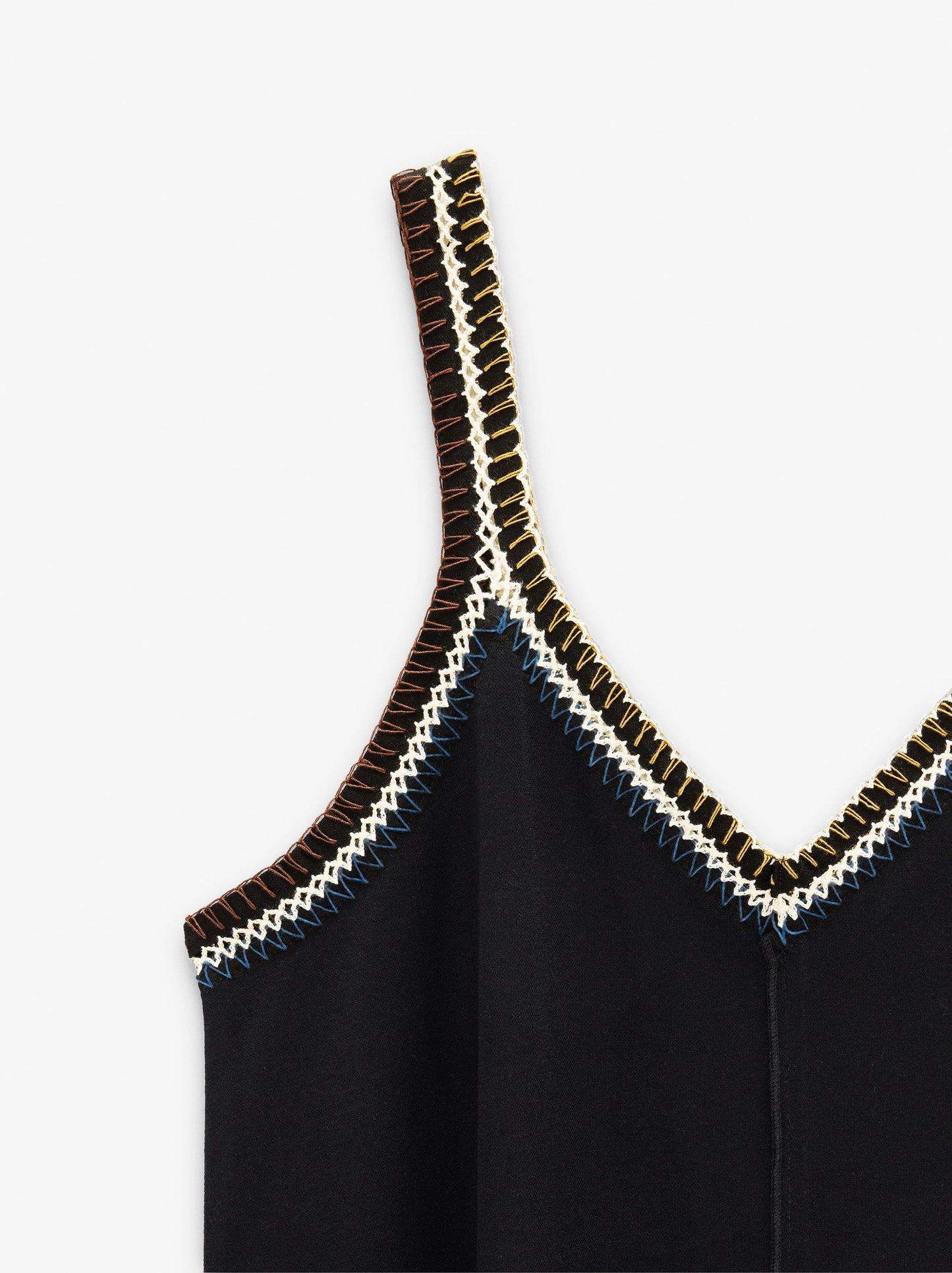 Plain Midi Dress With Straps