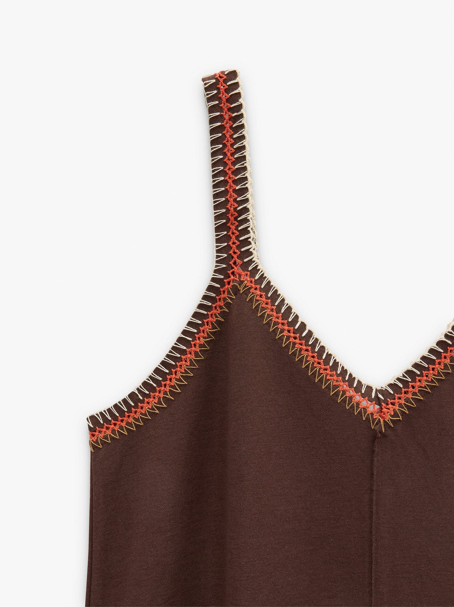 Plain Midi Dress With Straps