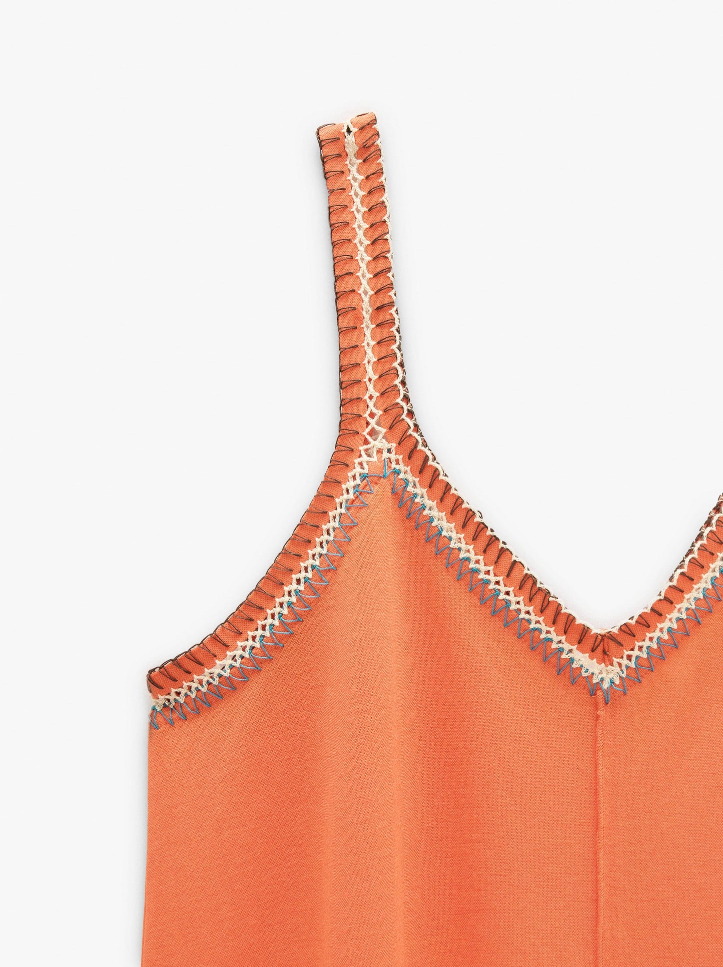 Plain Midi Dress With Straps