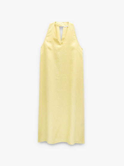 Halter Dress 100% Linen