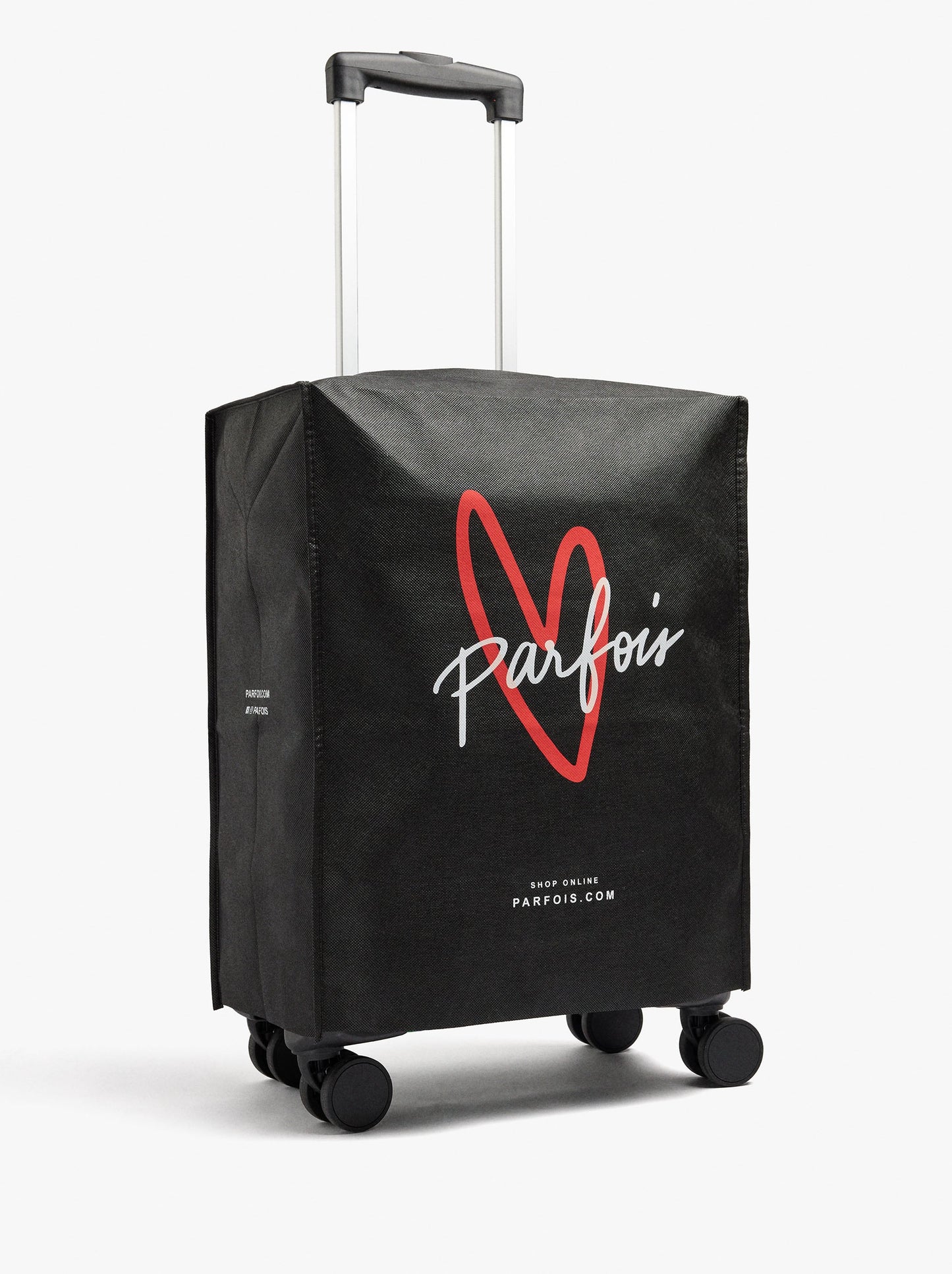 Striped Nylon Suitcase