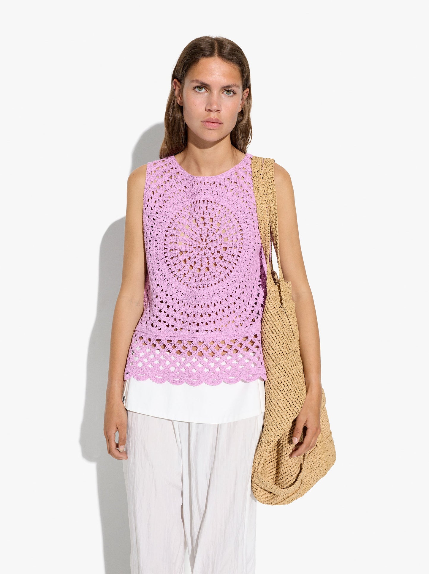 Crochet Top With 100% Cotton