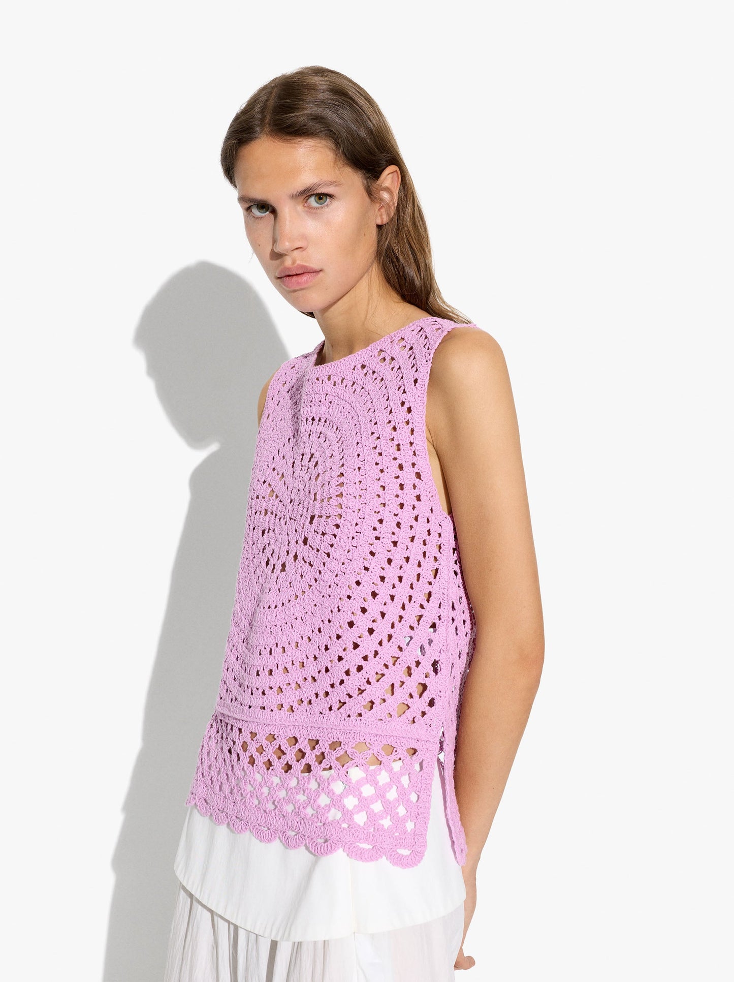 Crochet Top With 100% Cotton