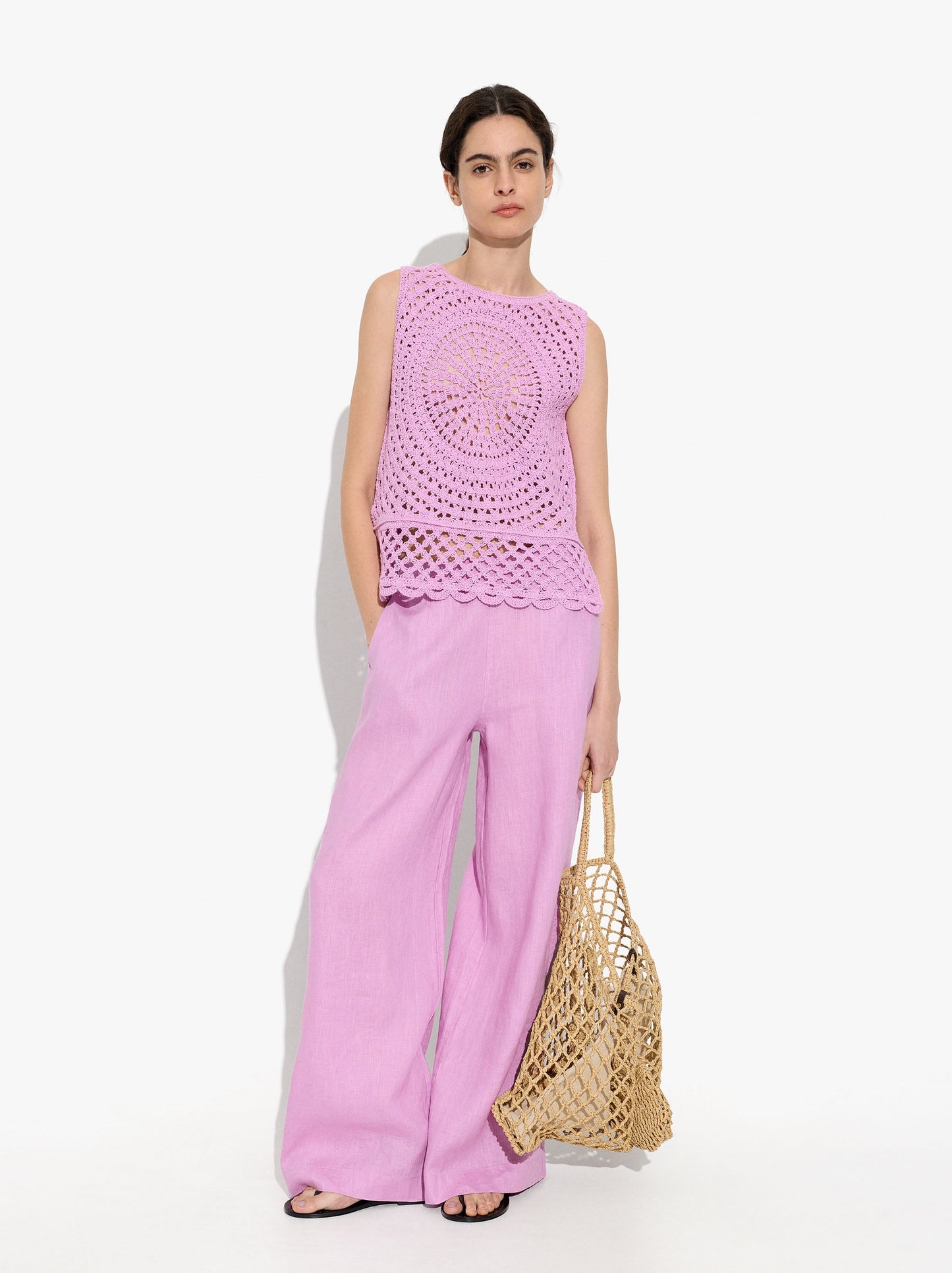 Crochet Top With 100% Cotton