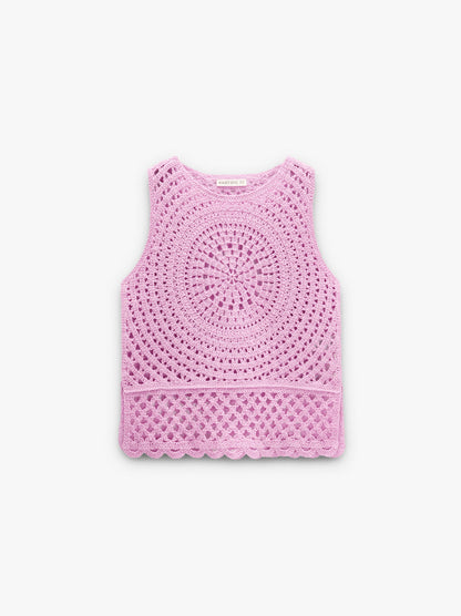 Crochet Top With 100% Cotton