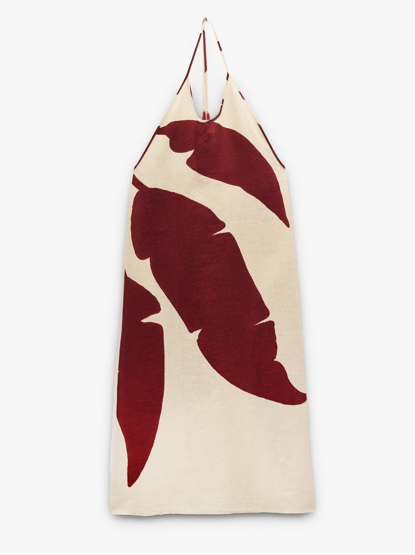 Printed Halter Dress 100% Linen