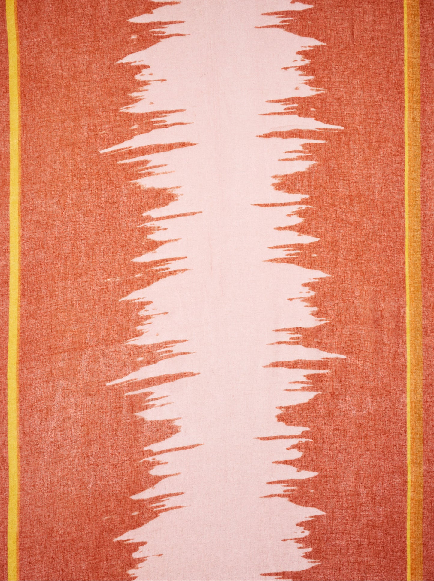 Printed Scarf With Linen Blend