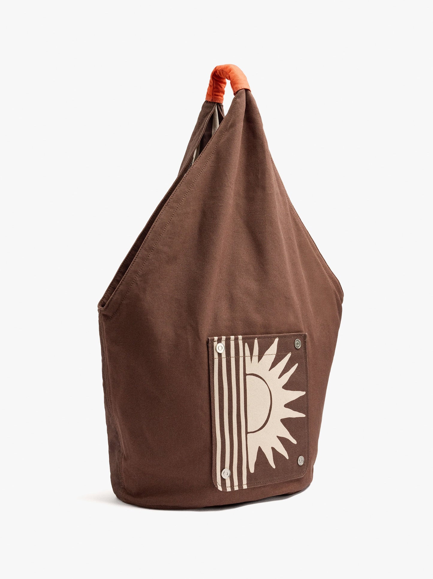 Canvas Handbag With Printed