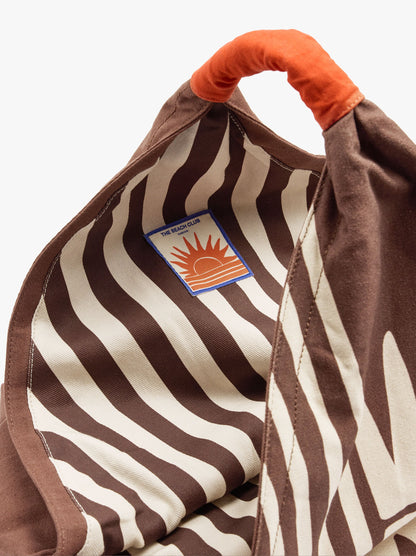 Canvas Handbag With Printed