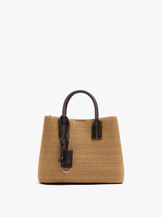 Tote Bag Paper Straw With Pendant