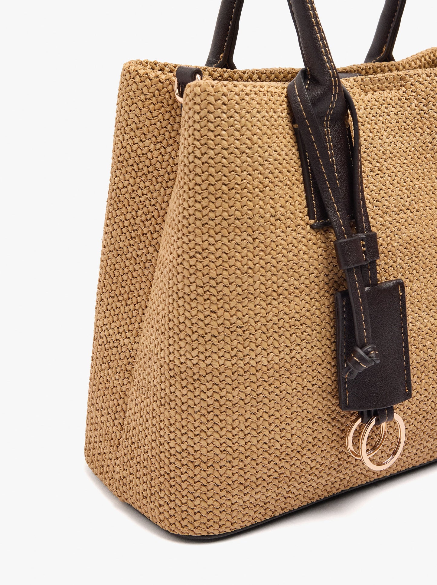 Tote Bag Paper Straw With Pendant