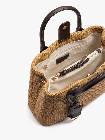 Tote Bag Paper Straw With Pendant