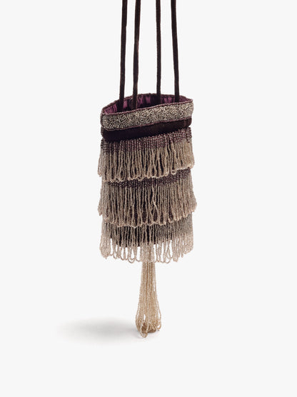 Party Bag With Beads And Tassel