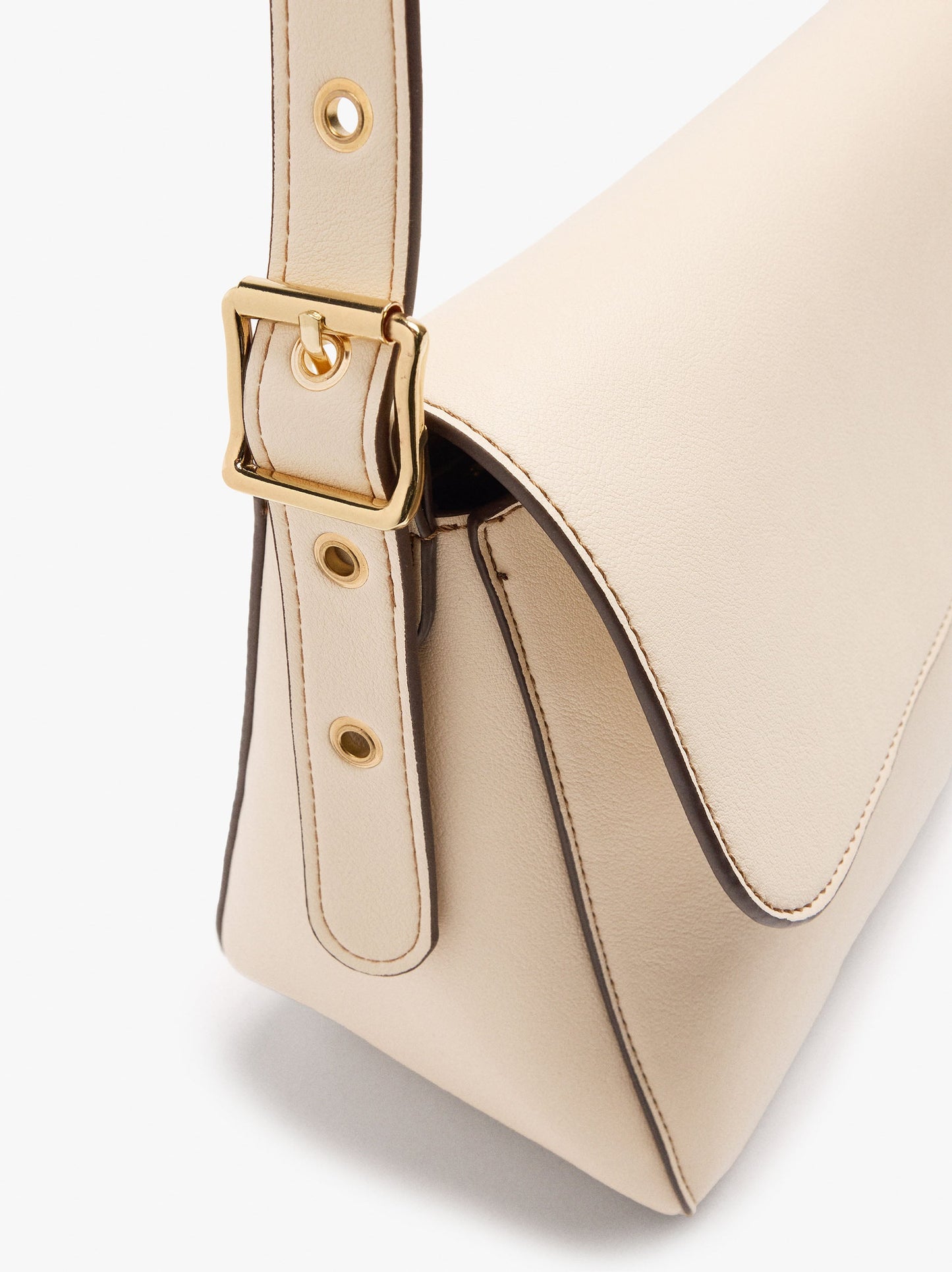 Plain Crossbody Bag With Flap And Inner Pouch